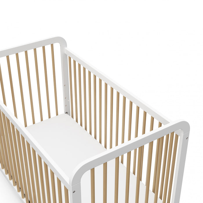 Storkcraft Pasadena 3-in-1 Convertible Crib - White/Driftwood