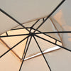 Outsunny 10' X 10' Steel Outdoor Patio Gazebo Canopy With Removable Mesh Curtains, Display Shelves, |Outsunny 10x10pi Tonnelle De Jardin Double Toit Exterieur Auvent Terrasse Evenement Fete Tente Arrie