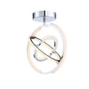 Trilogy Collection Integrated LED Semi-Flush Mount - Polished Nickel|Plafonnier semi-affleuré de la collection Trilogy avec lumière à DEL intégrée - nickel poli