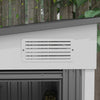 Outsunny 5 X 7ft Lean To Outdoor Storage Shed With Floor Foundation, Metal Garden Tool Storage House|Outsunny 5 X 7ft Pencher A Remise De Stockage, Organisateur De Maison De Stockage D'outils De Jardin