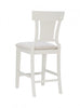 Rylan Fabric Counter-Height Stool - White|Tabouret Rylan de hauteur comptoir en tissu - blanc