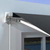 Outsunny 10' X 6.5' Retractable Awning With LED Lights, Uv40+, Dark Grey|Outsunny Auvent Retractable 10' X 6.5' Avec Lumieres LED, Uv40+, Gris