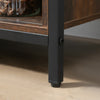 HOMCOM Industrial Buffet Cabinet Kitchen Sideboard with Sliding Barn Doors