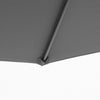 Outsunny 10ft Offset Patio Umbrella With Base, Grey