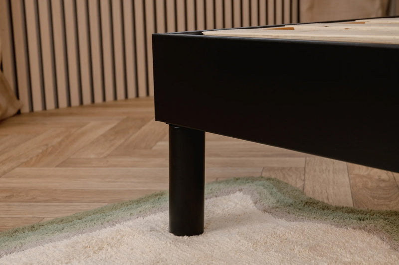 Smart Base Essential Double Platform Bed Frame - Black