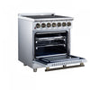 Forno Massimo 30 Inch Freestanding Electric Range, 5 radiant burners, 4.32 cu.ft., White -FFSEL6020-30WHT | Cuisiniere electrique Massimo de 30 po, 5 foyers radiants, 4,32 pi³, blanc - FFSEL6020-30WHT
