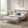 Kumiki Interlocking Bamboo Platform Bed with Headboard - Twin Size | Kumiki lit plateforme à emboîtement en bambou avec tête de lit - Simple