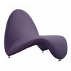 MoMa Modern Wool Blend Accent Chair in Purple - Set of 2 | Fauteuil d’appoint moderne en melange de laine MoMa, violet – Lot de 2