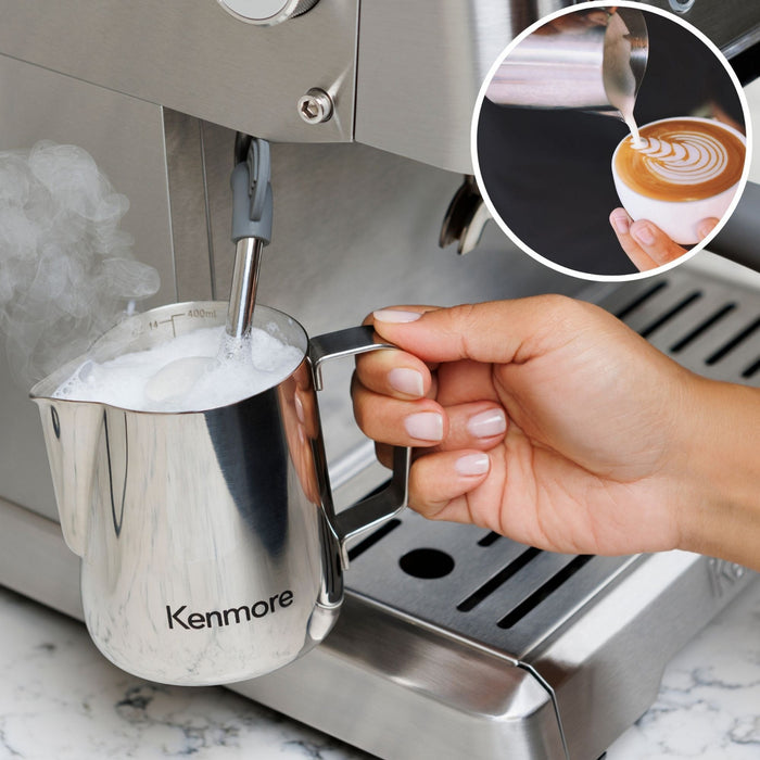 Kenmore Espresso Machine With Grinder & Milk Frother