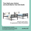 Storkcraft Caribou Twin over Twin Bunk Bed - Gray