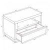 Navis Contemporary 32" Nightstand in Natural Oak (1-Drawer) | Table de nuit contemporaine Navis 32" en chene naturel (1 tiroir)