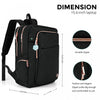 Swissdigital Design Smart Backpack KATY ROSE - Rucksack with Integrated Charging Port - Black