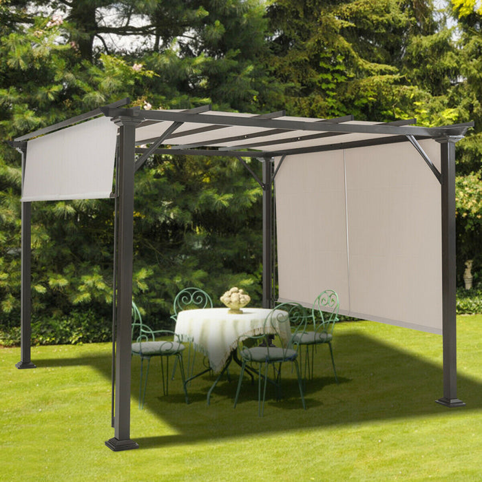 10' X 10' Pergola Kit Metal Frame Gazebo &canopy Cover Patio Furniture Shelter