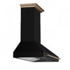 Forno Aria 48 Inch Wall-Mounted Black Range Hood-FRHWM5095-48BLK | Hotte de cuisiniere murale Aria de 48 po, noir-FRHWM5095-48BLK