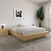 Marconi Platform Bed Frame Queen Bed | Lit Plateforme Marconi