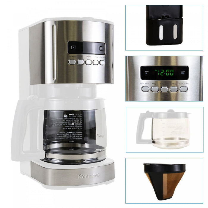 Kenmore 12-Cup Programmable Coffee Maker White - KKCM12W