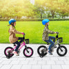 Costway 16" Kid's Bike With Training Wheels Adjustable Handlebar & Seat Handbrake Silver