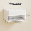 HOMCOM Floating Bedside Tables Set of 2, Wall-Mounted Nightstand White