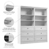 Bestar Versatile 72 W Closet Organizer with Drawers - White|Organisateur de garde-robe Versatile de Bestar de 72 po (L) avec tiroirs - blanc