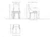 Shubert Modern 8-Piece Dining Chair Set in Tan | Ensemble moderne de 8 chaises de salle a manger Shubert en beige
