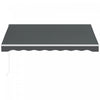 Outsunny 10' X 8' Electric Retractable Awning W/ Remote Controller, Grey|Outsunny Auvent Retractable Electrique 10' X 8' Avec Telecommande, Cafe