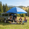 Outsunny Car Awning Camping Tent Waterproof 11.5 x 8ft, Light Blue