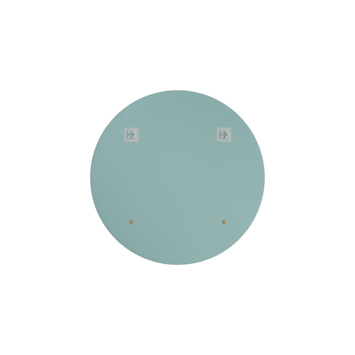 Lathe 24 Inch Frameless Round Mirror In Chrome