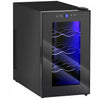 HOMCOM Freestanding Wine Cooler Refrigerator, 8 Bottle, Quiet Wine Fridge