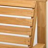 Outsunny 3pcs Outdoor Bench Set For Garden, Backyard, Balcony, Light Brown