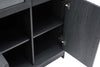 Jodie Mid-Century Modern 31" Bookcase Cabinet in Charcoal Gray (6-Shelf) - Set of 2 | Armoire bibliotheque Jodie style mi-siecle moderne 79 cm en gris charbon (6 etageres) – Lot de 2