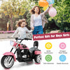 Costway 6v Kids Ride On Chopper Motorcycle 3 Wheel Trike With Headlight And Horn Pink