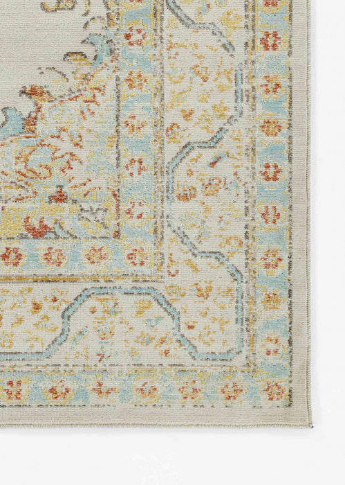 Esme Traditional 9'3\" x 11'10\" Area Rug in Ivory Indoor Area Rug