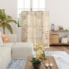 Homcom 4 Panel Room Divider, Detachable Privacy Screens, Natural Wood|Homcom Separateur De Piece A 4 Panneaux, Ecran De Confidentialite Portable