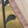 Outsunny 10'x10' Gazebo Canopy Outdoor Patio Sun Shelter Uv Protect W/ 2-tier Polyester Roof Curtain|Outsunny 10' X 10' Gazebo De Terrasse Exterieure Avec Toit En Polyester A 2 Niveaux, Parois Laterale