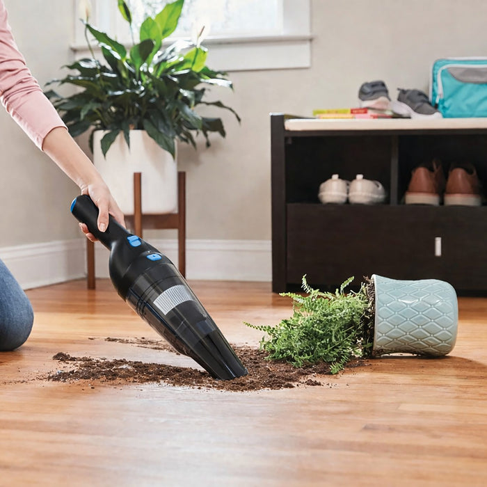 Panni H1 MAX 12V Cordless Hand Vacuum, Brushless Motor, Charging Stand, Attachments, Black, H5182 Vacuum Stick Handheld