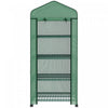 Outsunny 27" X 20" X 65" Portable Greenhouse With 4 Tier Shelves And Wheels, Outdoor Hot House Plant|Outsunny Serre Portable Avec Etageres A 4 Niveaux, Couverture En Pe, Verte