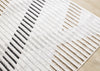 Washable Multi-Coloured Basketweave Lines Area Rug - 5'3" x 7'7"|Carpette à motifs de lignes de tressage multicolore lavable à la machine - 5 pi 3 po x 7 pi 7 po