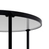 Opal Two Top Round Nested Tables - Glass Top | Opal Tables Gigognes Rondes a Deux Plateaux en Verre