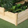 Outsunny 3 Tier Raised Garden Bed, Wooden Raised Planter Box Kit For Growing Vegetables, Herbs, Flow|Outsunny Lit De Jardin Sureleve A 3 Niveaux, Kit De Jardiniere Surelevee En Bois Pour La Culture De