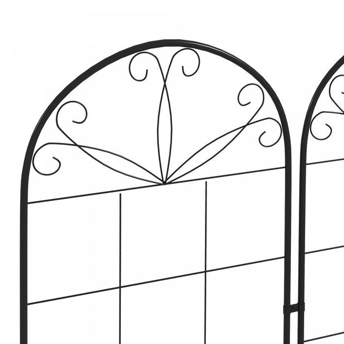 Outsunny 2 Pcs Garden Trellis For Climbing Plants, Outdoor Metal Trellis