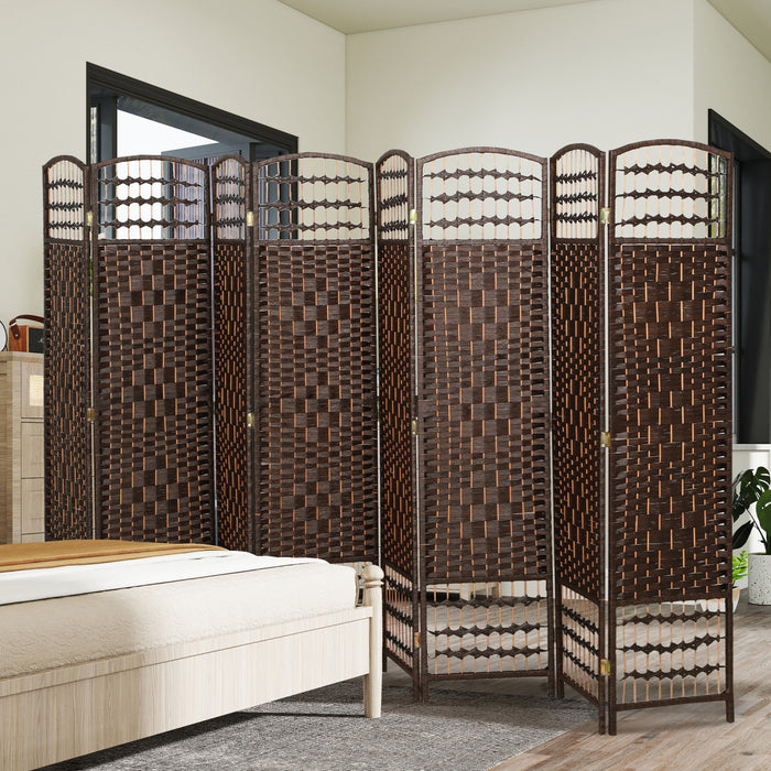 HOMCOM 5.6ft Folding Room Divider, Freestanding Privacy Screen for Bedroom