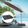 Outsunny 4pc Portable Umbrella Base Weights Garden Parasol Base, Black