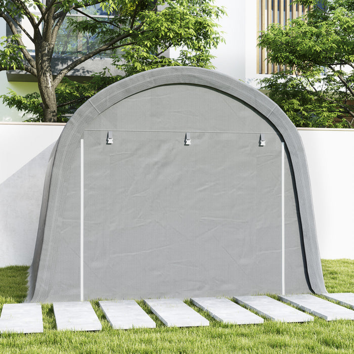 Outsunny 10'x10' Outdoor Storage Shed, Waterproof Heavy Duty Portable Shed