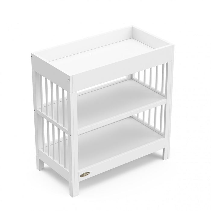 Graco Teddi Changing Table with Water-Resistant Changing Pad - White