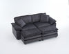Liam 84.6" Comfortable Cloud Modular Sofa with Corduroy Upholstered,Grey  | Liam Canape modulaire confortable Cloud 84,6" avec revetement en velours cotele, Gris