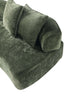 Verandah Mid-Century Modern 112" Chenille Sofa in Olive Green | Canape en chenille vert olive Verandah Mid-Century Modern 112"