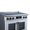 Forno Maximus 36 Inch Induction Range White, 5.36 cu.ft - FFSIN0932-36WHT Electric Range | Cuisiniere a induction Maximus 36 pouces blanche, 5,36 pi³ - FFSIN0932-36WHT