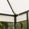 Outsunny 10' X 10' Outdoor Garden Metal Gazebo Patio Canopy Marquee Patio Party Tent Canopy Shelter |Outsunny 10 'x 10' Jardin Exterieur En Metal Tonnelle Patio Auvent Chapiteau Patio Tente De Fete Auv