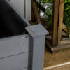 Outsunny 34"x18"x30" Elevated Planter Box With Legs Wooden Patio Raised Garden Bed Outdoor Flower St|Outsunny Jardiniere Surelevee Avec Pieds, 34" X 18" X 30", Jardiniere Surelevee En Bois, Auto-draina