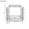 Aiden Murphy Bed with Shelves and LED Lights,Queen Size,White Queen Bed | Aiden Lit escamotable Murphy avec etageres et eclairage LED, taille Queen, blanc